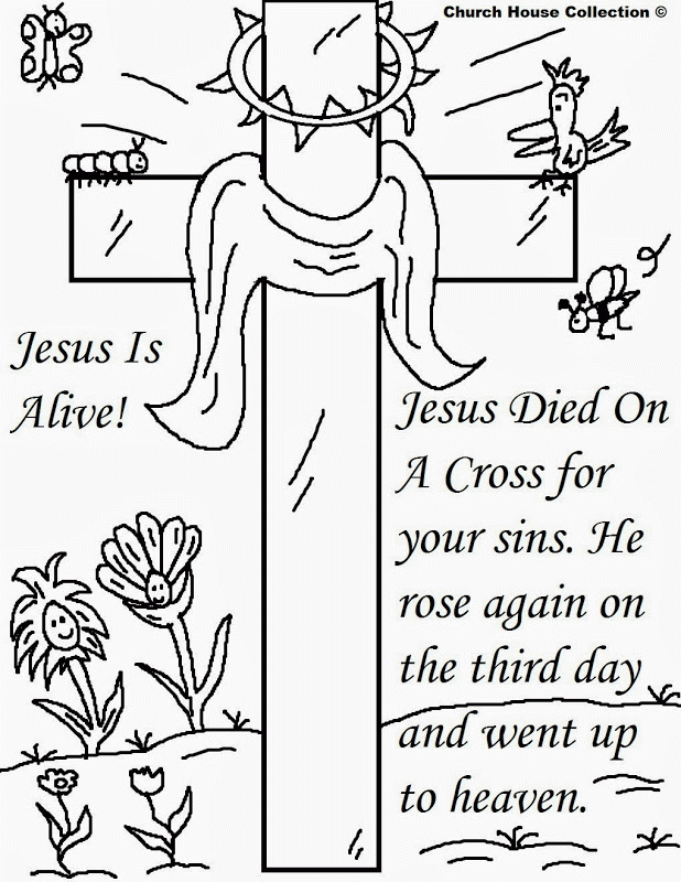 Religious easter color pages - Coloring Pages  Pictures