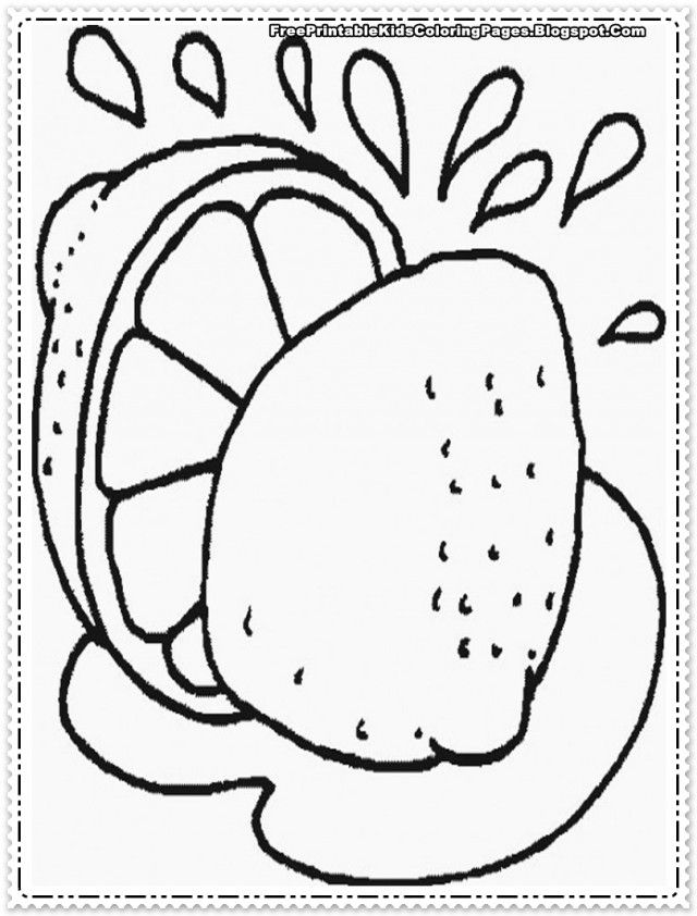 free Orange| Coloring Pages for Kids | Great Coloring Pages