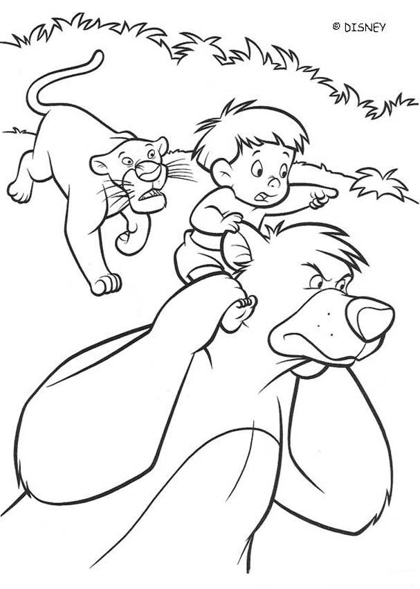 THE JUNGLE BOOK 2 Disney movie coloring books - RANJAN with BALOO