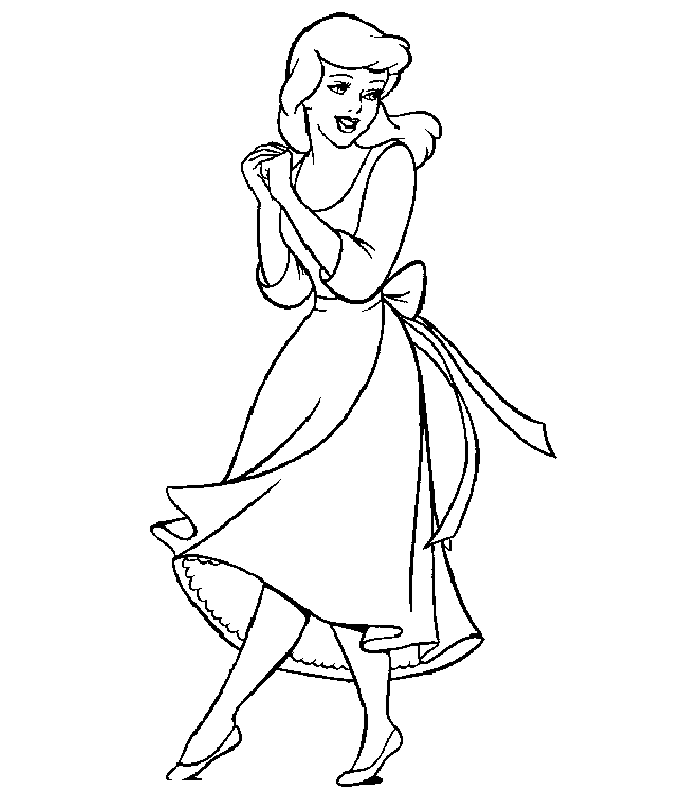 Coloring Pages Of Cinderella | Free Printable Coloring Pages