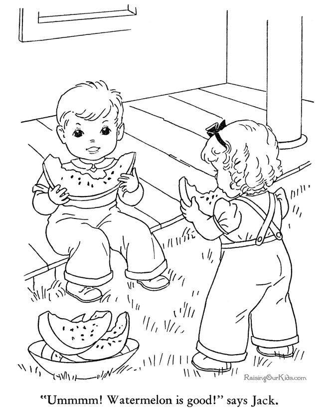 Coloring sheets of Summer