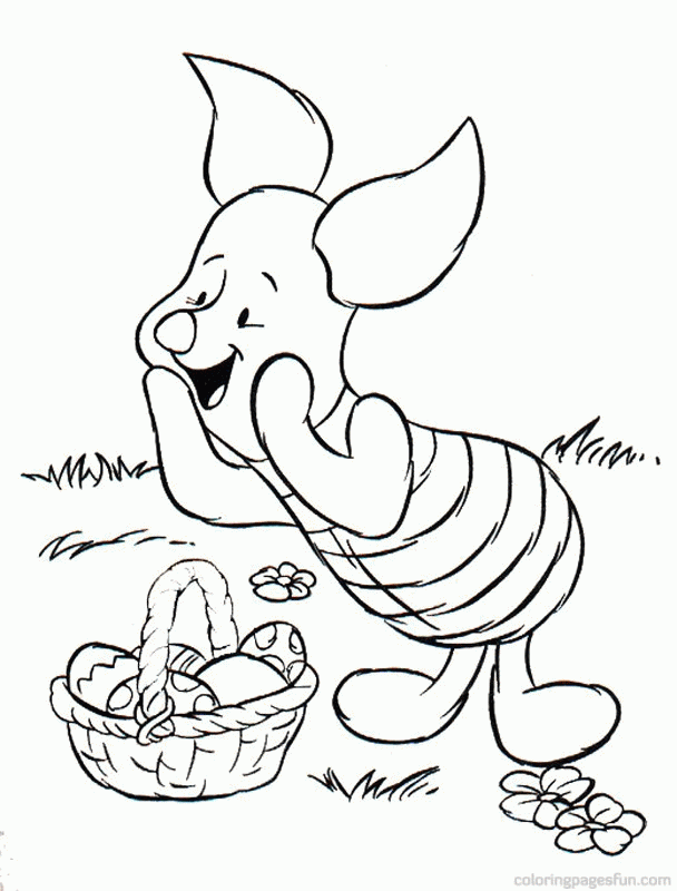 Easter Disney Character Coloring Page | Free Printable