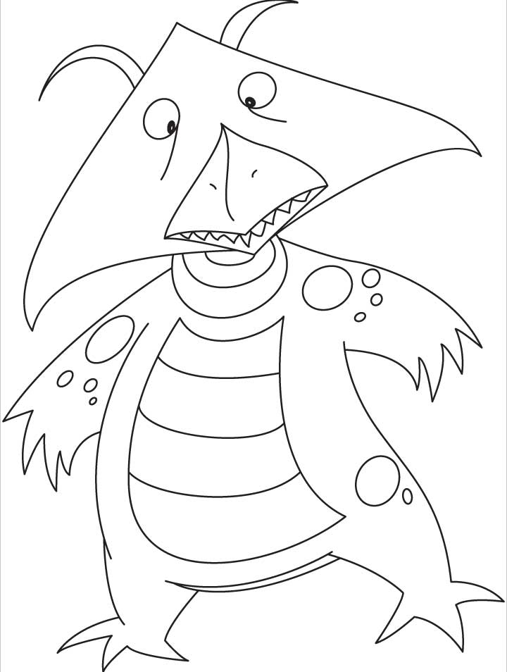 Pictures of monster coloring pages, | Kids Coloring pages, Free