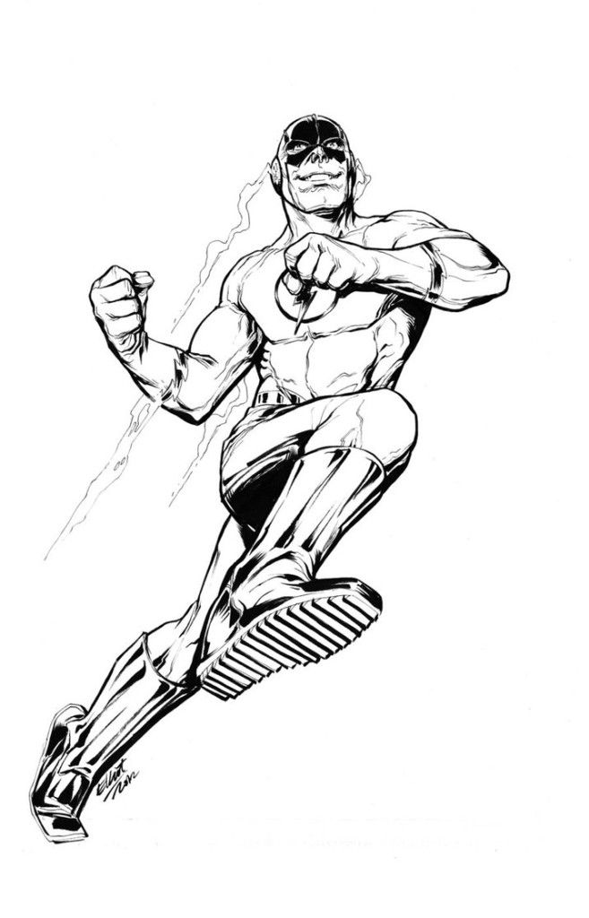 Flash Colouring Pages Clip Art Library