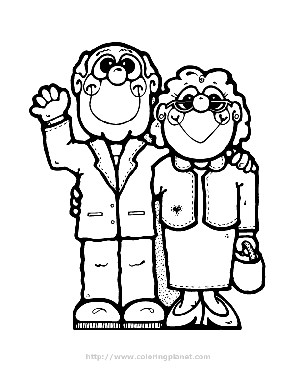 Happy Grandparents Day Coloring Pages, Sheets, Pictures