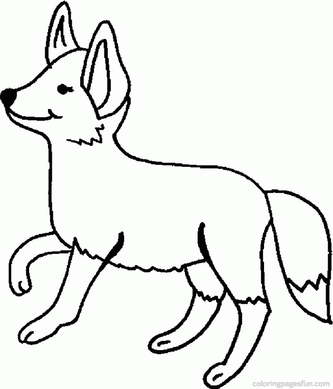 Fox Coloring Page | Free Printable Coloring Pages