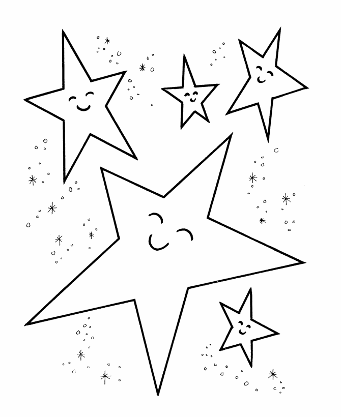 Learning Years: Stars to color - Simple Shape