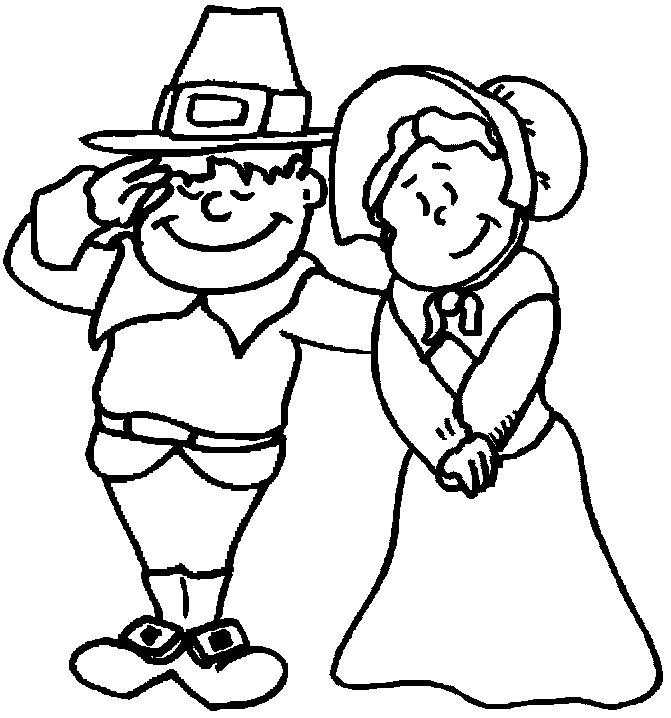 Boy Pilgrim Coloring Page Images  Pictures 