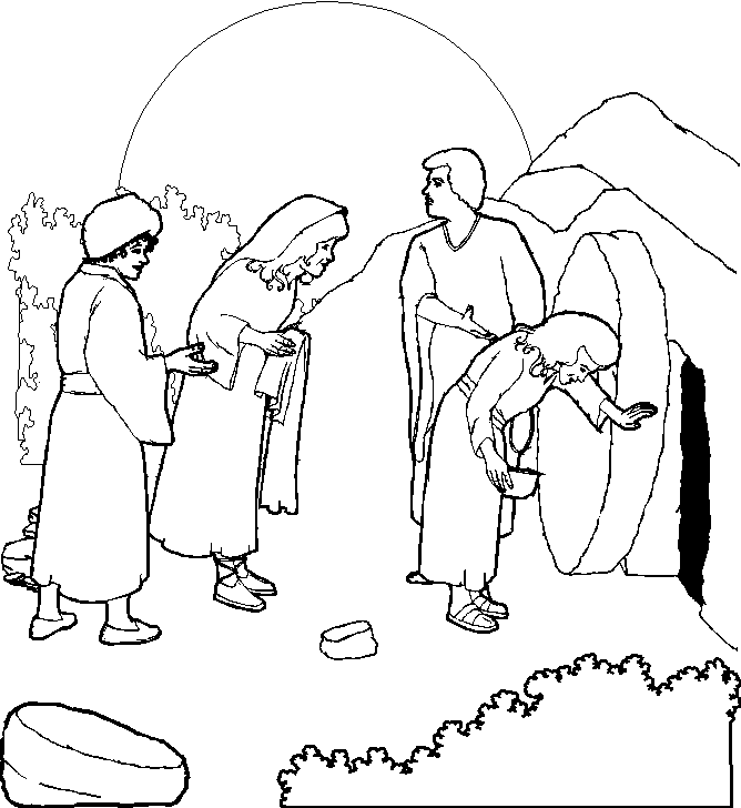 jesus is alive Colouring Pages