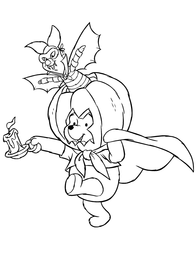 minnie-halloween-disney-coloring-pages