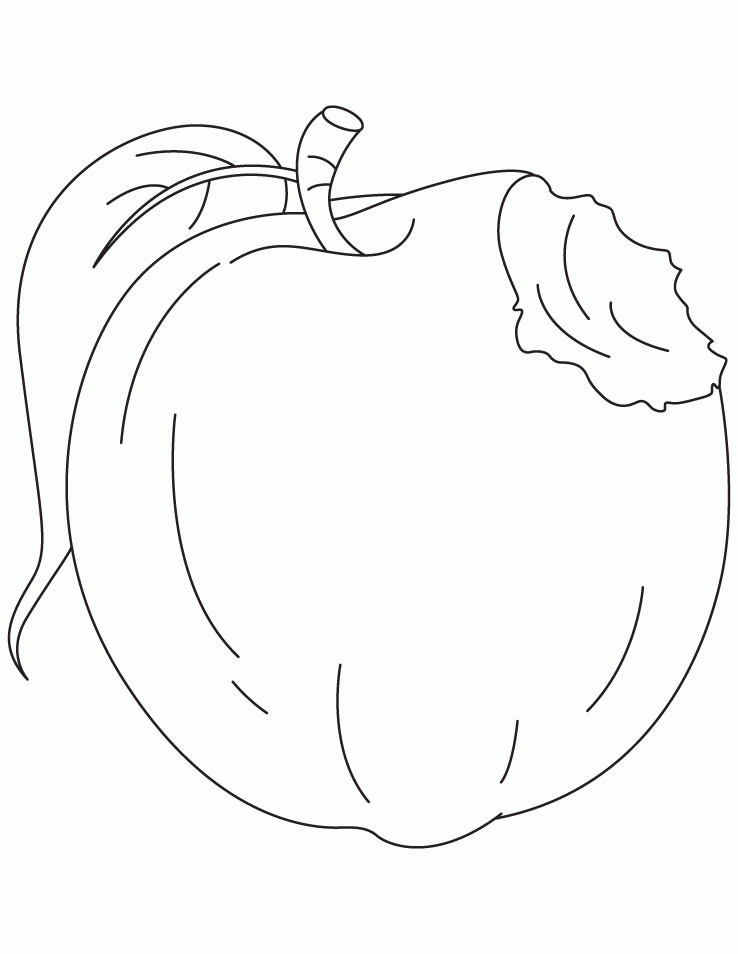 Apple Coloring Page | Download Free Apple | Coloring Page for Kids