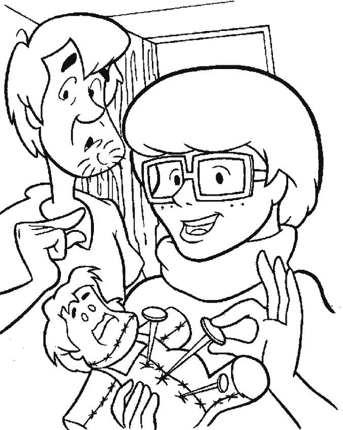 scooby doo and shaggy Colouring Pages