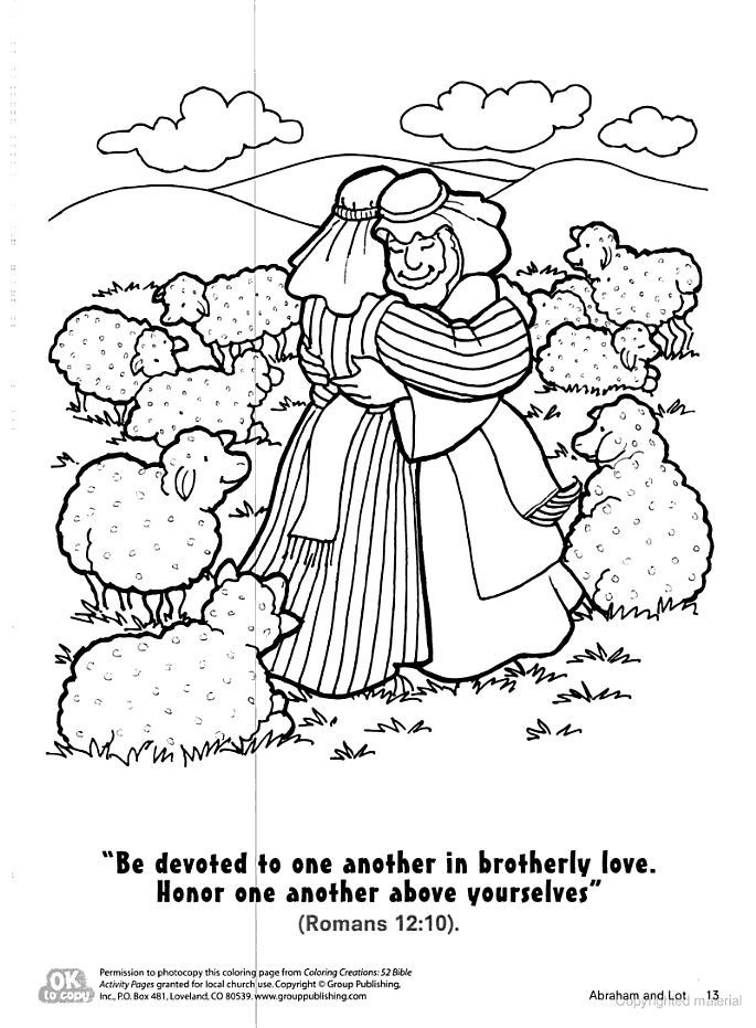 abraham and lot colouring pages |Free coloring on Clipart Library
