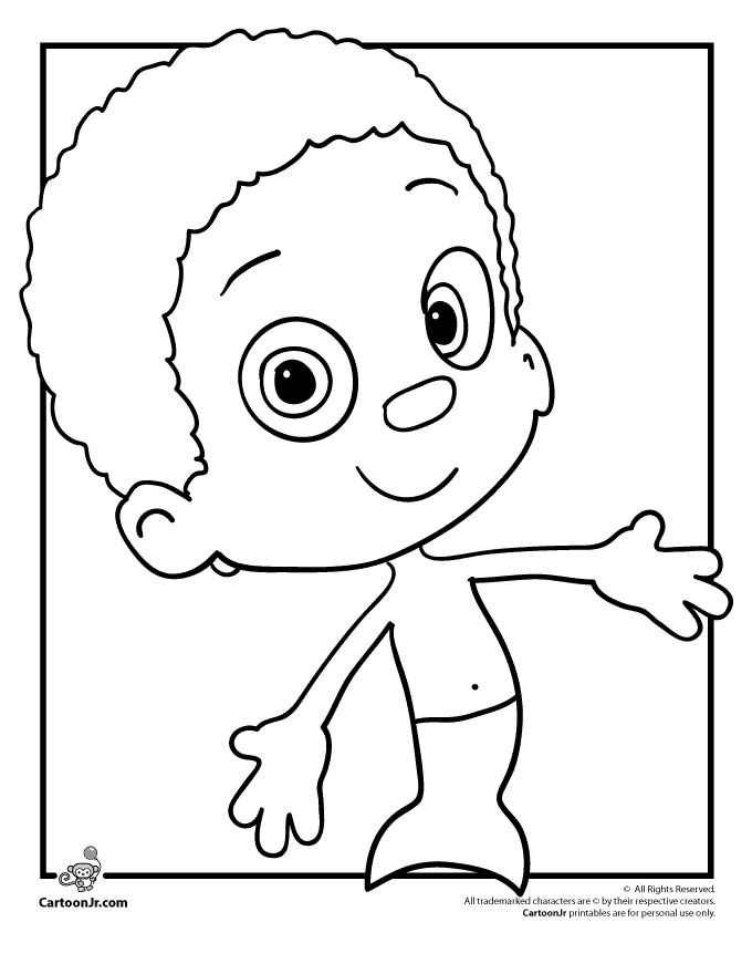 goby bubble guppies colouring pages |Free coloring on Clipart Library