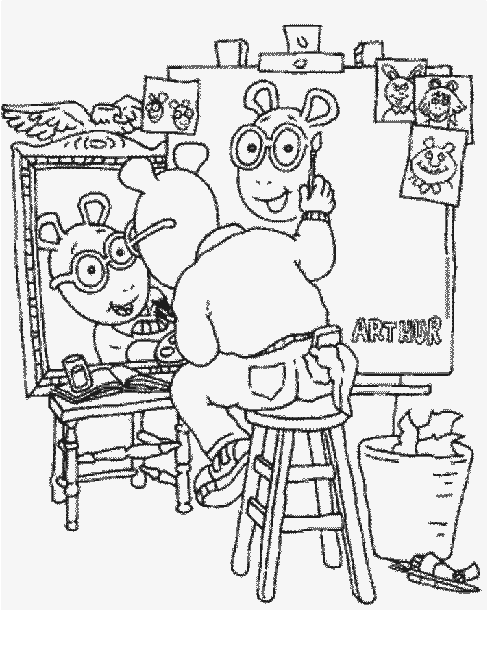 arthur coloring pages