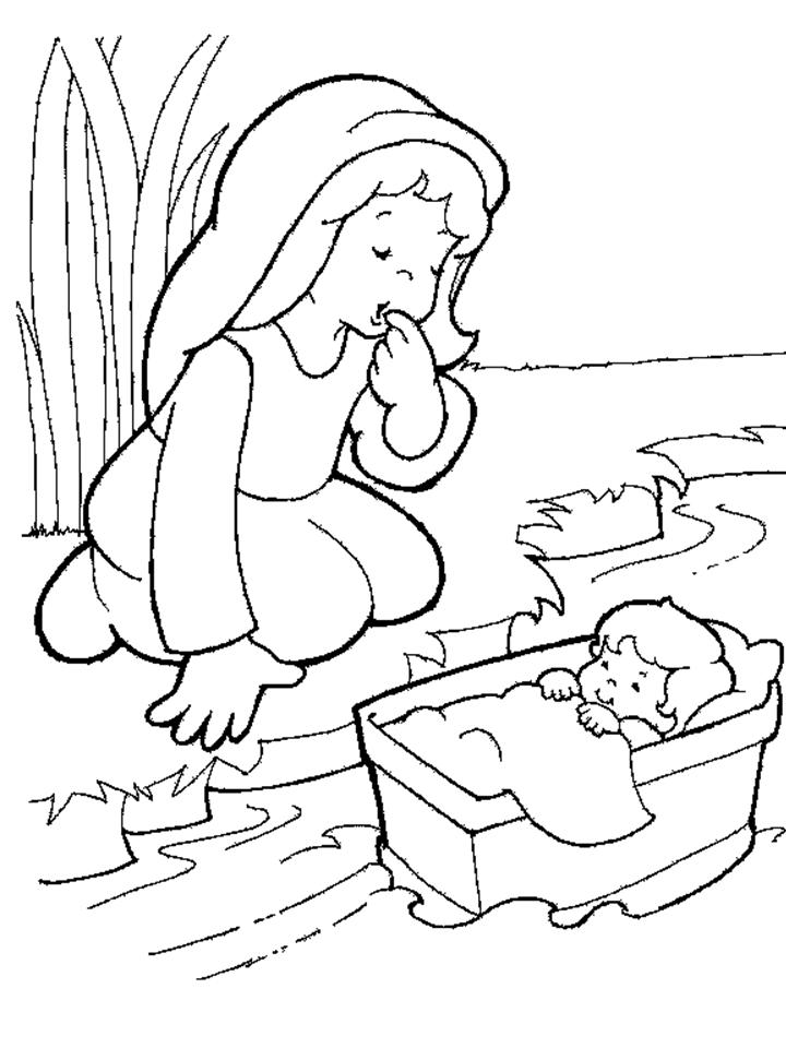 Free Baby Moses Coloring Page Download Free Baby Moses Coloring Page Png Images Free Cliparts On Clipart Library