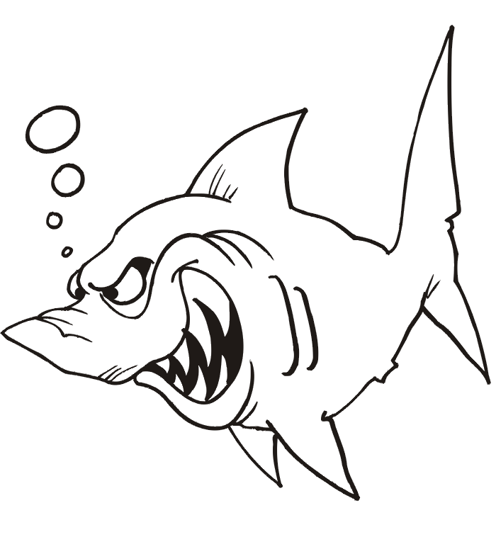 Shark Coloring PageTaiwanhydrogen.org | Free to download coloring
