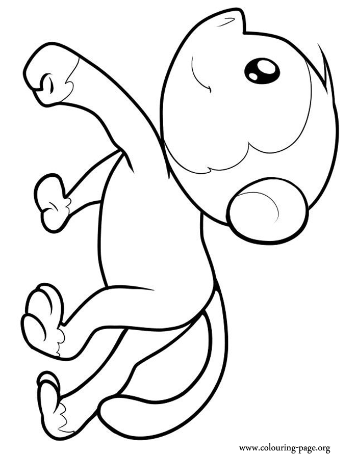coloring-pages-of-baby-monkeys