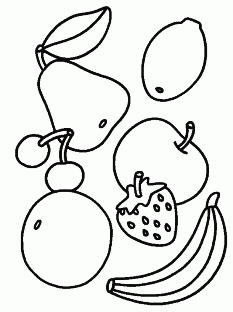 coloring pages food plate