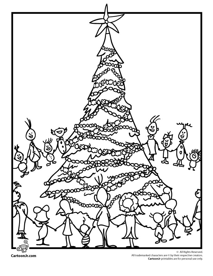 The Grinchs Whoville Coloring Page 