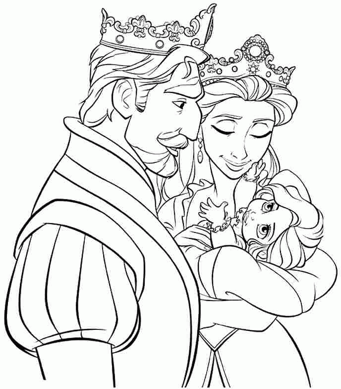 Disney Rapunzel Tangled Coloring Pages Free Tattoo