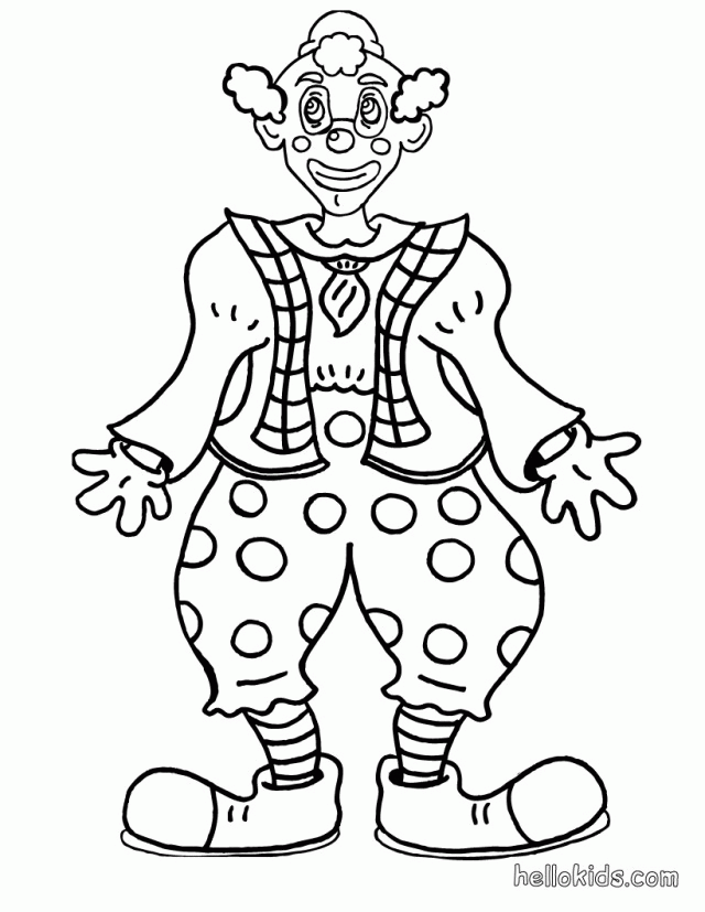 Clown Coloring Pages Scary Clown Coloring Pages Juggling Clown