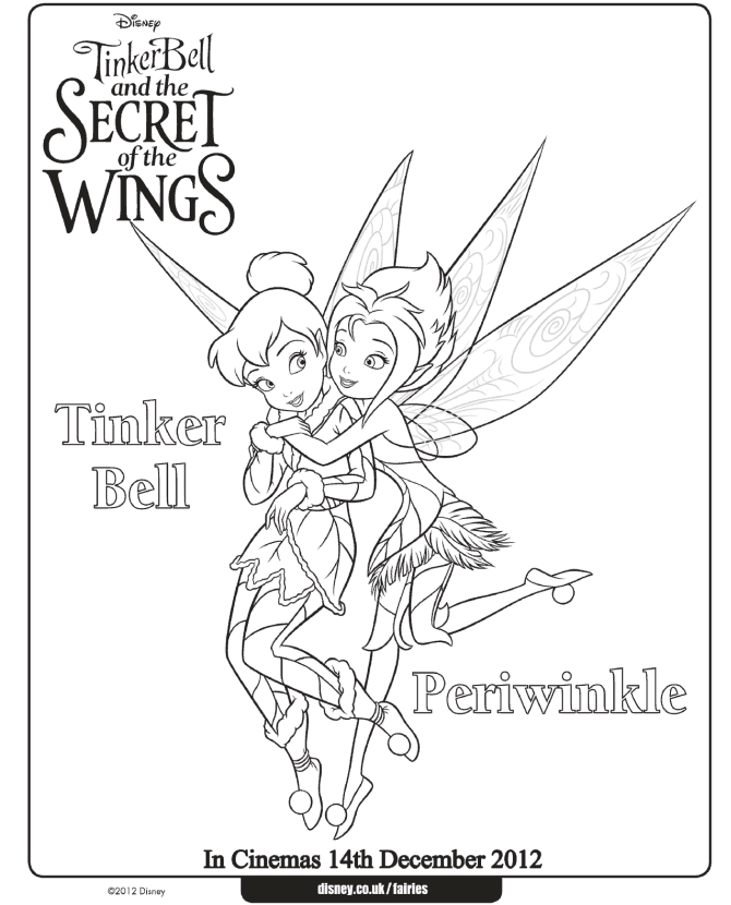 Sweet Disney Fairies Coloring Pages! | A Bunch of Sweet Coloring Pages