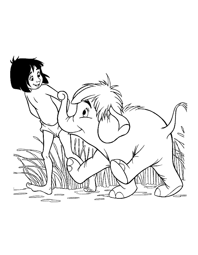 jungle book cartoon sketch - Clip Art Library