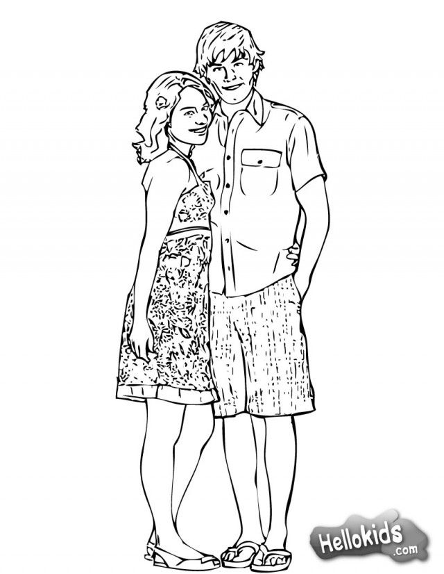 High School Coloring Pages High School Musical Print Out