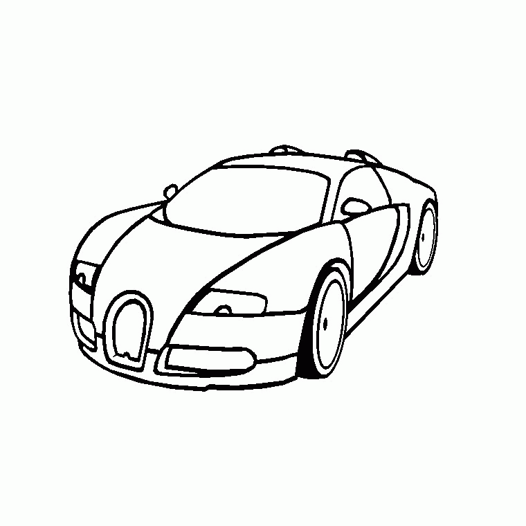 bugatti veyron Coloriage