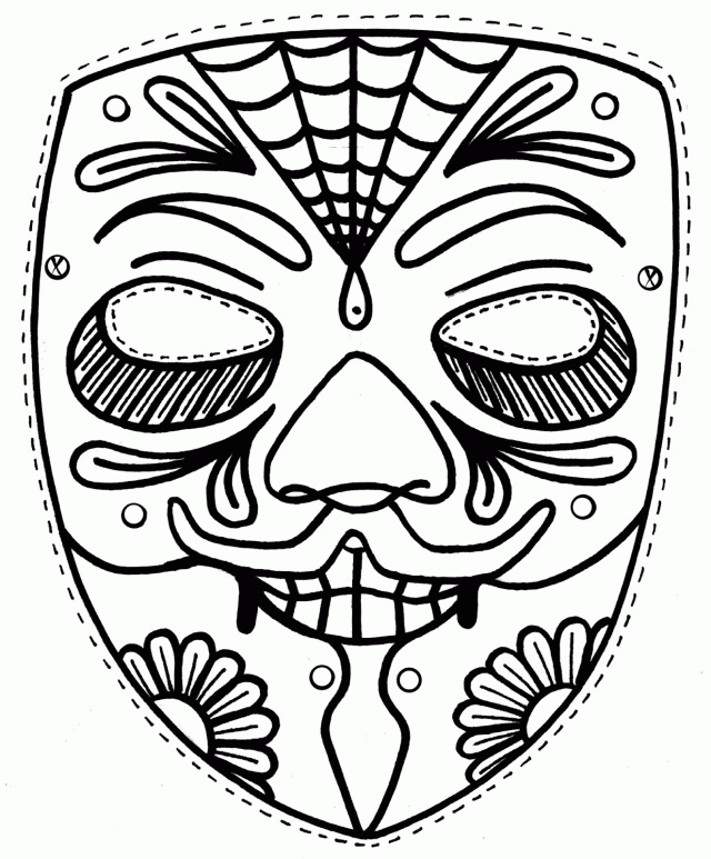 Mask Coloring Pages Sailor Moon Tuxedo Mask Coloring Page