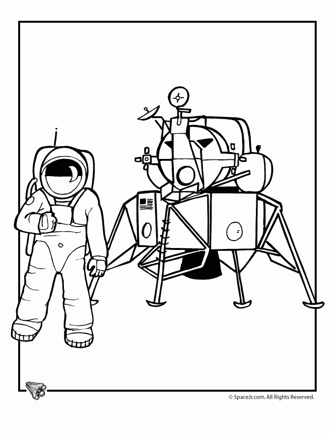 Space Astronauts Coloring Pages  | Kids / Coloring pages