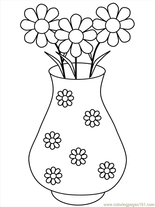 Coloring Pages Flower Coloring Page (Natural World  Flowers