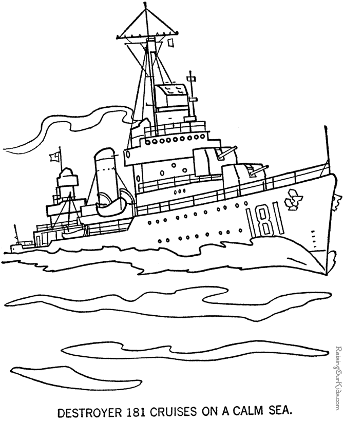 Free| Coloring Pages for Kids Army