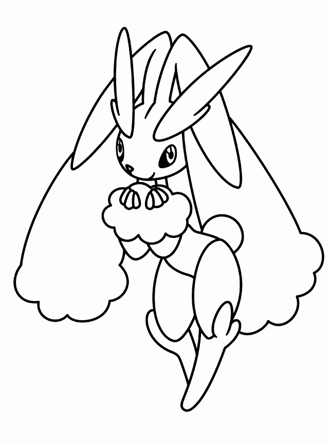 Lopunny Pokemon Coloring Pages