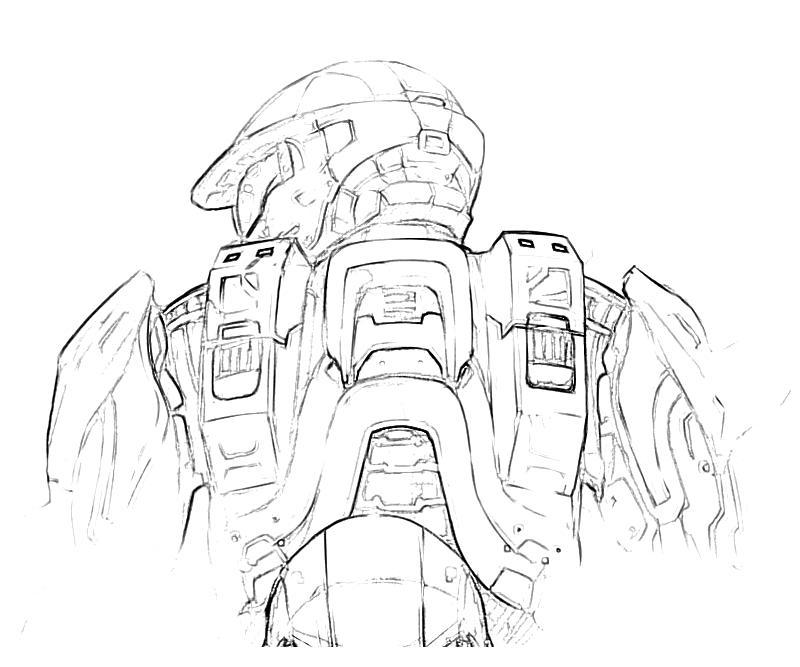 Halo Odst Coloring Pages Halo Coloring Pages