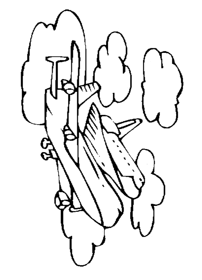Free Space Shuttle on Coloring Sheet 
