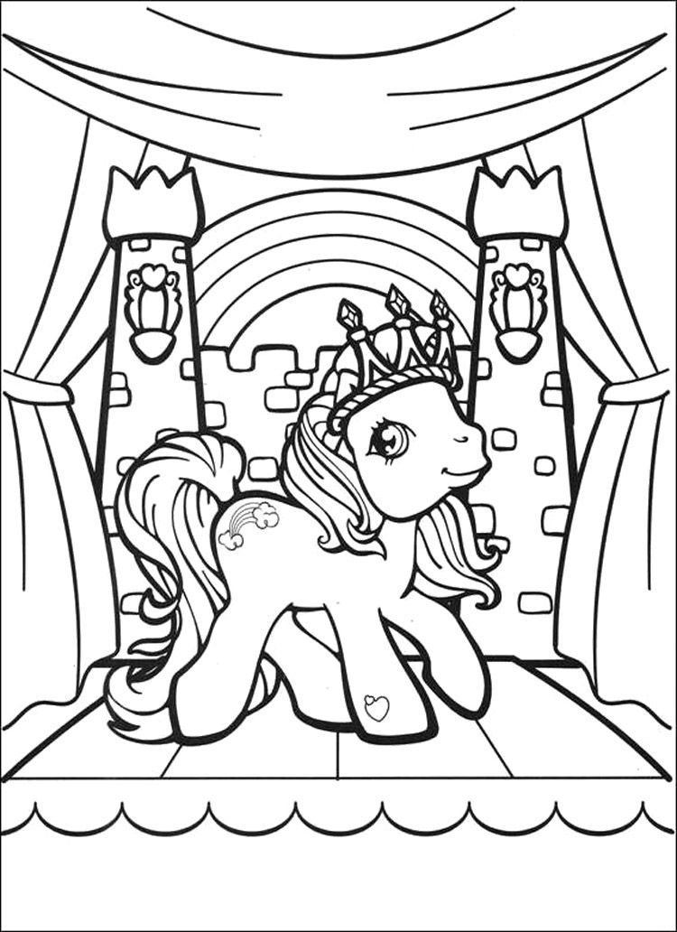 Queen Of My Little Pony Coloring Pages - My Little Pony Coloring
