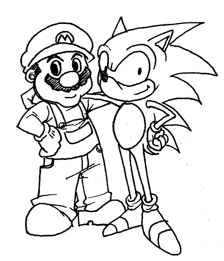 sonic the hedgehog coloring pages online