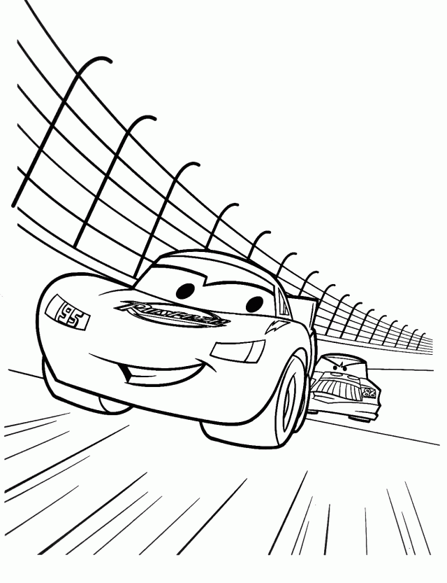 Chick Hicks Coloring Page Mcqueen Cars Coloring Pages Printable