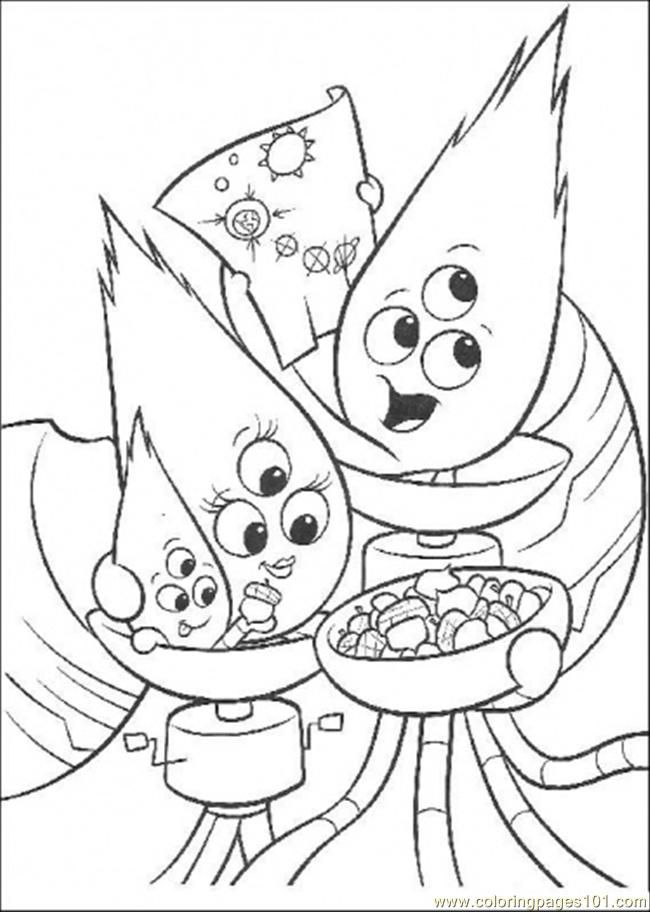 Coloring Pages Alien Family (Cartoons  Chicken Little)| free printable