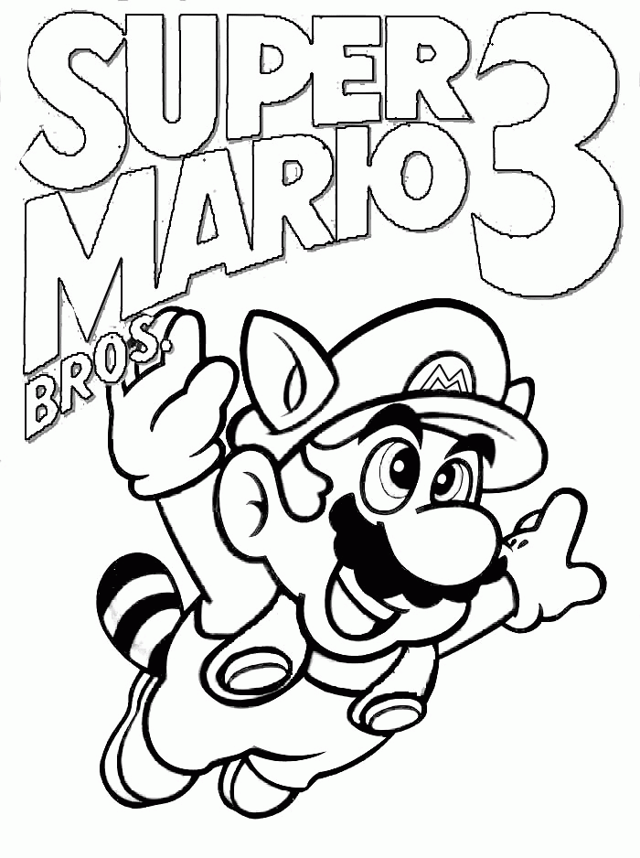 ad on mario Colouring Pages