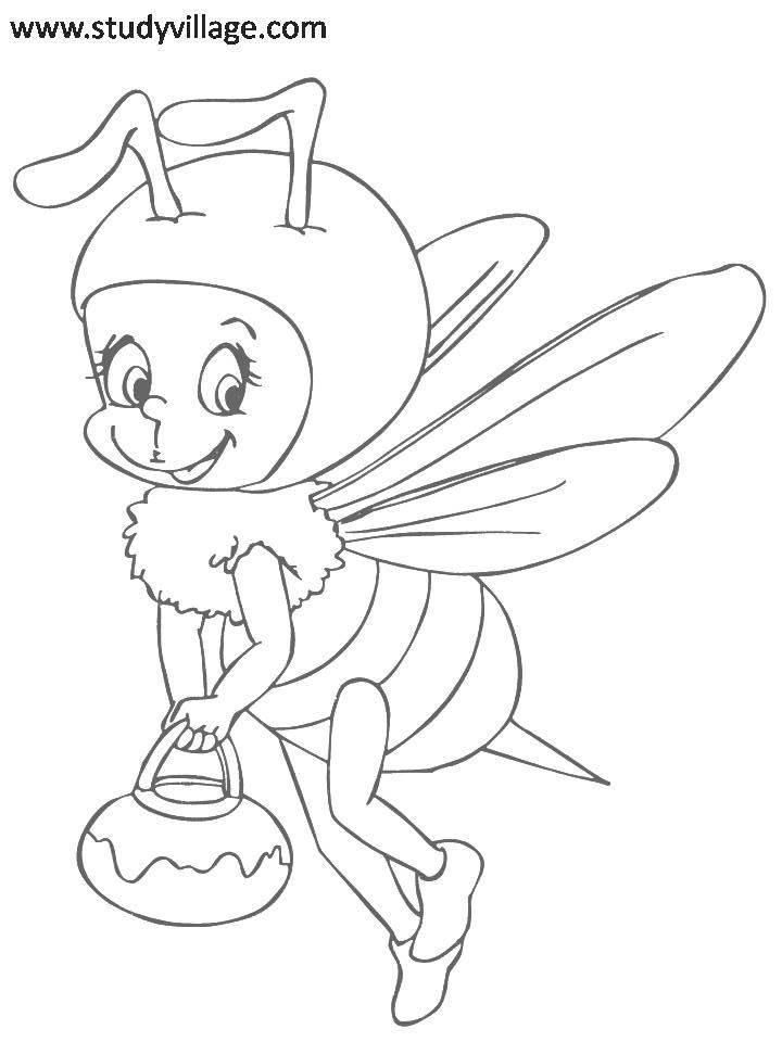 Funny Insects printable coloring page for kids 10: Funny Insects