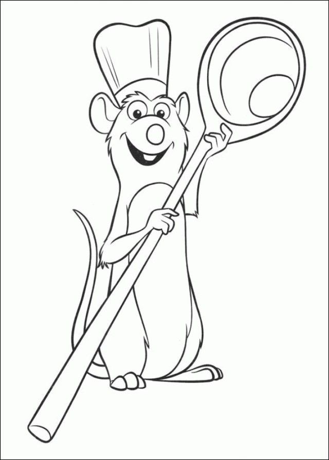Online Ratatouille Bremy Bwith Bspoon Bprintable Bcoloring Bpages
