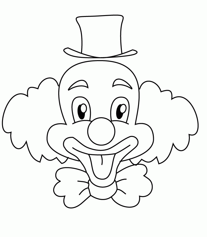 coloring pages of art deco clowns