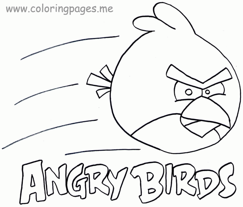 Angry Birds Space Red Bird Coloring Pages Printable Coloring