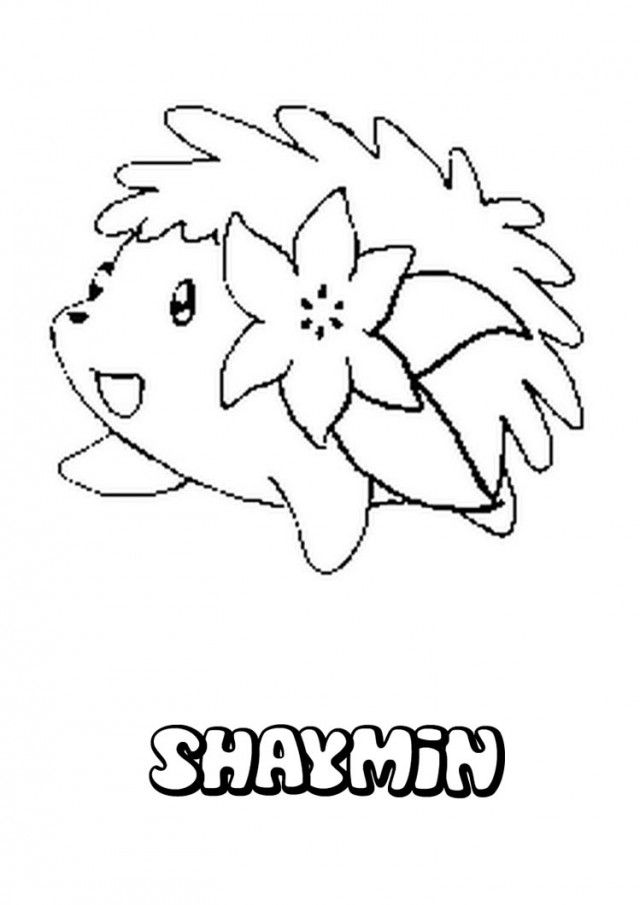Shaymin Pokemon Coloring Pages Coloring Page Pokemon