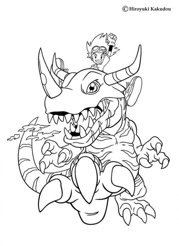 DIGIMON coloring pages : 32 free online coloring books