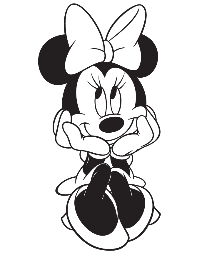 Free Printable Minnie Mouse Coloring Page | Free Printable