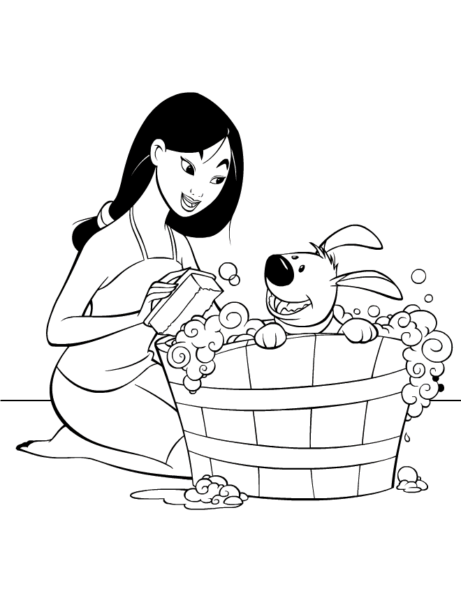 Mulan Disney Coloring Pages Images  Pictures 